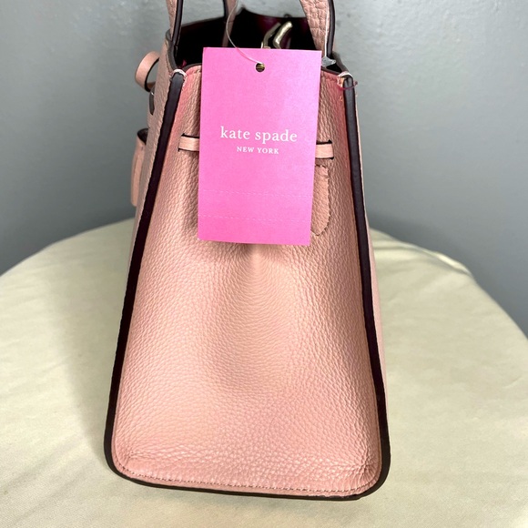 NWT Kate Spade Hayes Pink Leather Rosycheeks Satchel - Picture 4 of 12